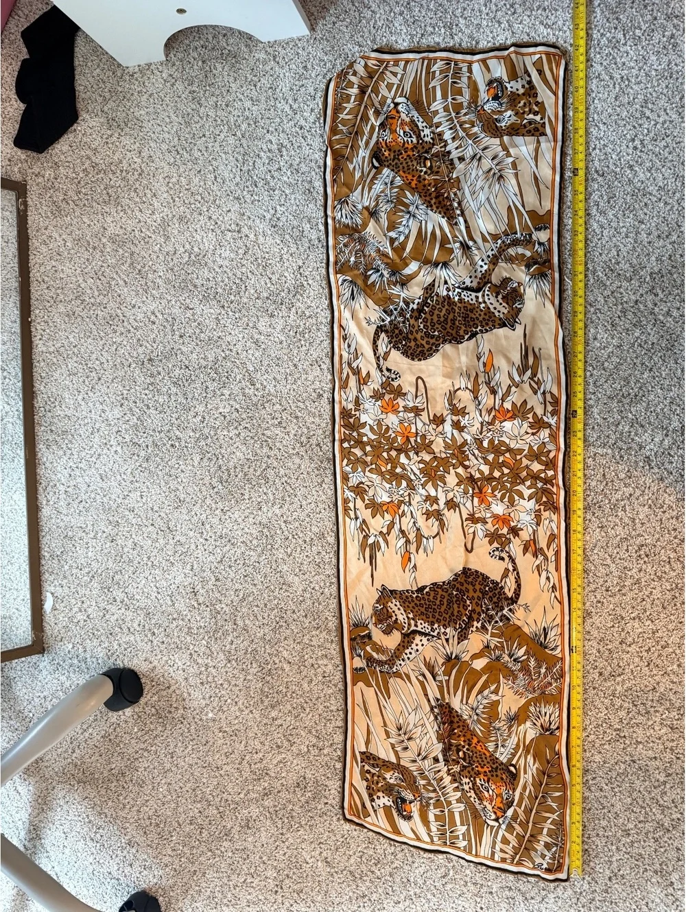 Burmel Leopard Print Silk Scarf